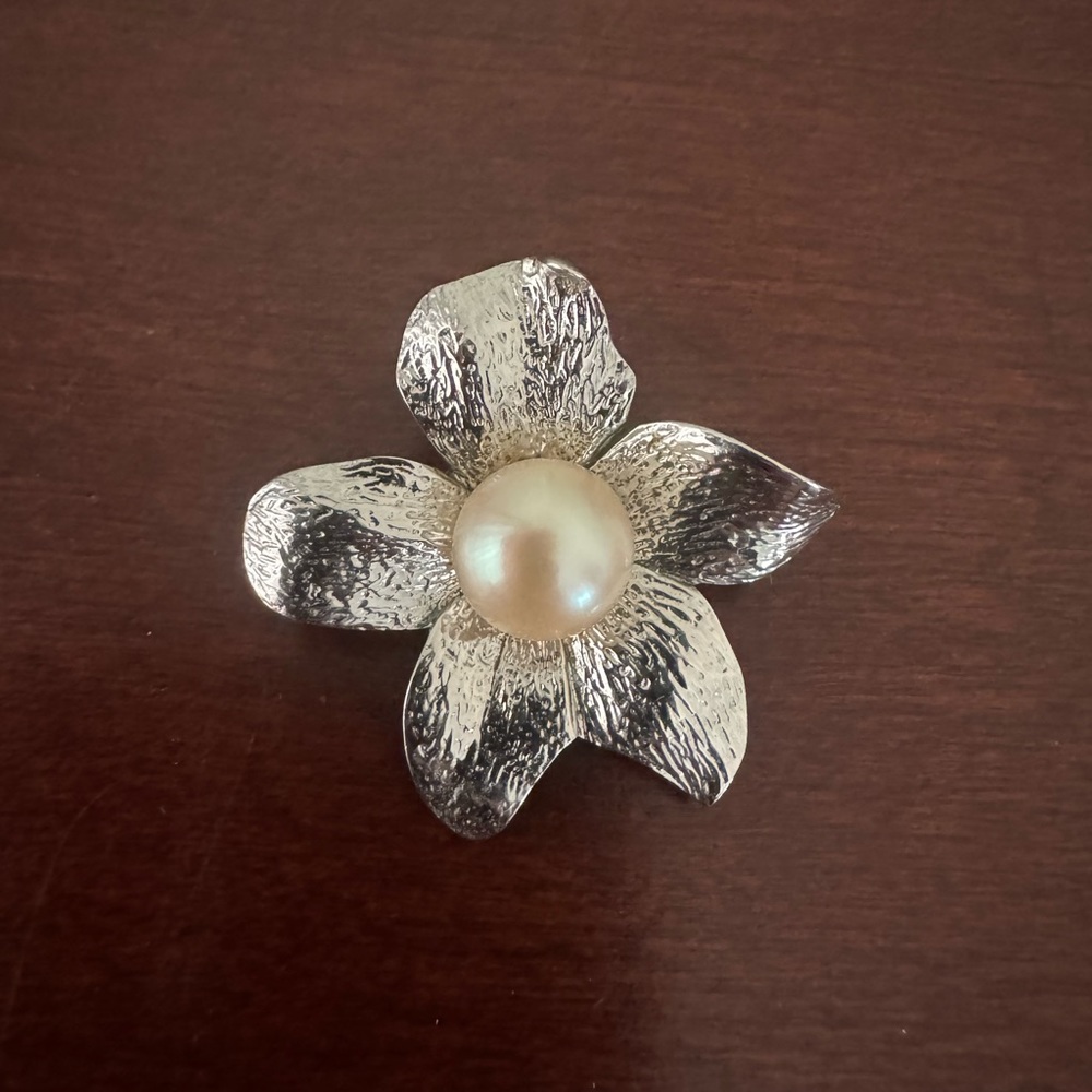 Tiffany &Co Iridesse stamped silver brooch/pendant